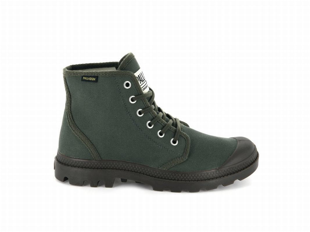 Palladium Pampa Hi Originale Muške Čizme Maslinasto Zelene/Crne ||LN1075342||